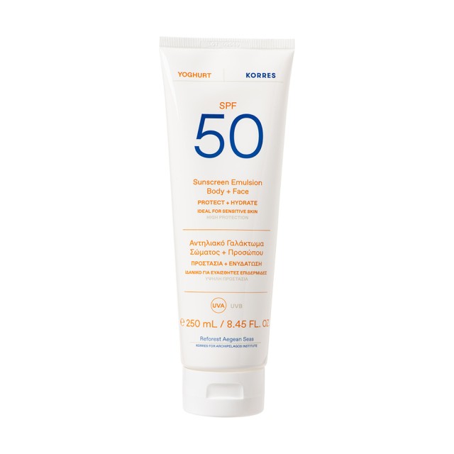 KORRES YOGHURT Sunscreen Body + Face Lotion SPF50