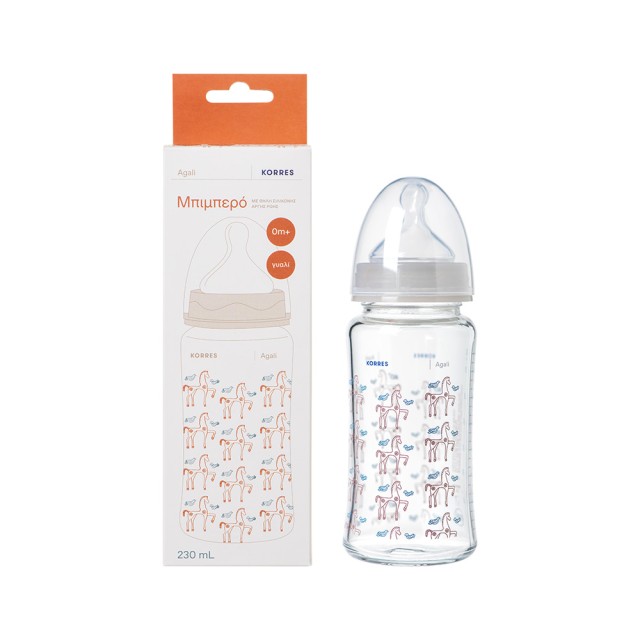 KORRES Baby Bottle With Silicone Nipple Slow Flow 230ml