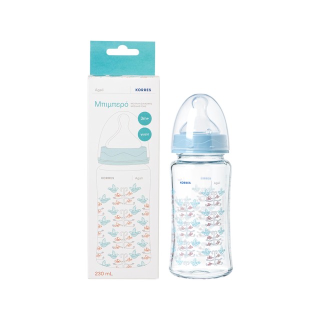 KORRES Baby Bottle With Medium Flow Silicone Nipple 230ml