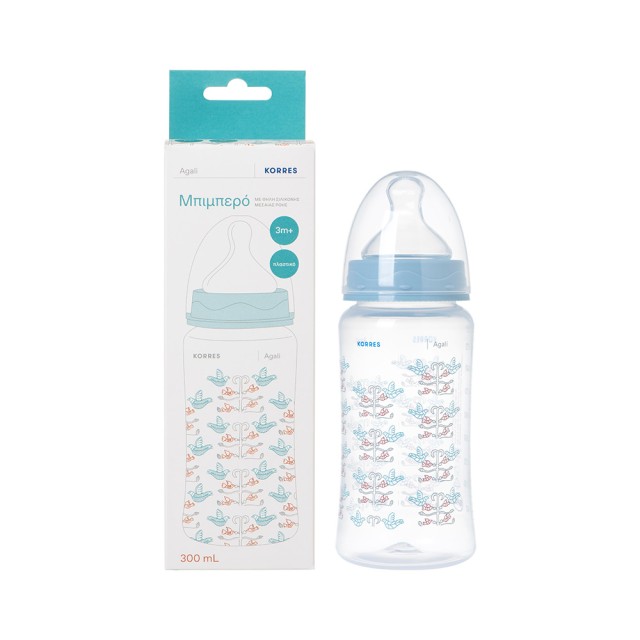 KORRES Baby Bottle With Medium Flow Silicone Nipple 300ml