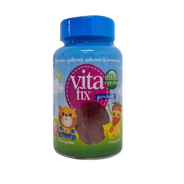INTERMED Vitafix Multi & Probio Gummies Strawberry 60pcs