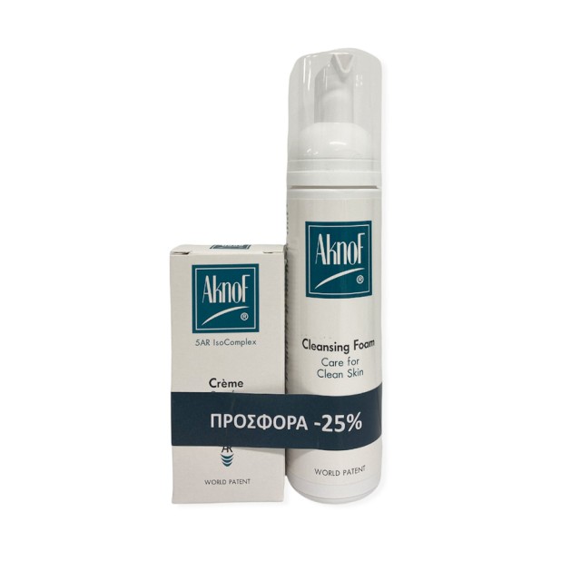 AKNOF Promo Cream For Oily Skin 50ml + Cleansing Foam 200ml