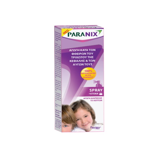 PARANIX Treatment Spray + Comb For Lice 200ml