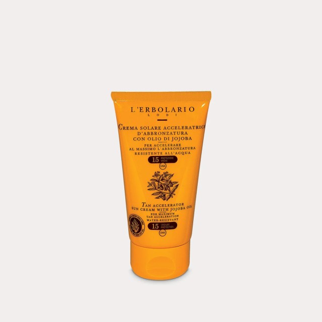 LErbolario Tan Accelerator Sun Cream for the body SPF 15 TRAVEL SIZE 75ml
