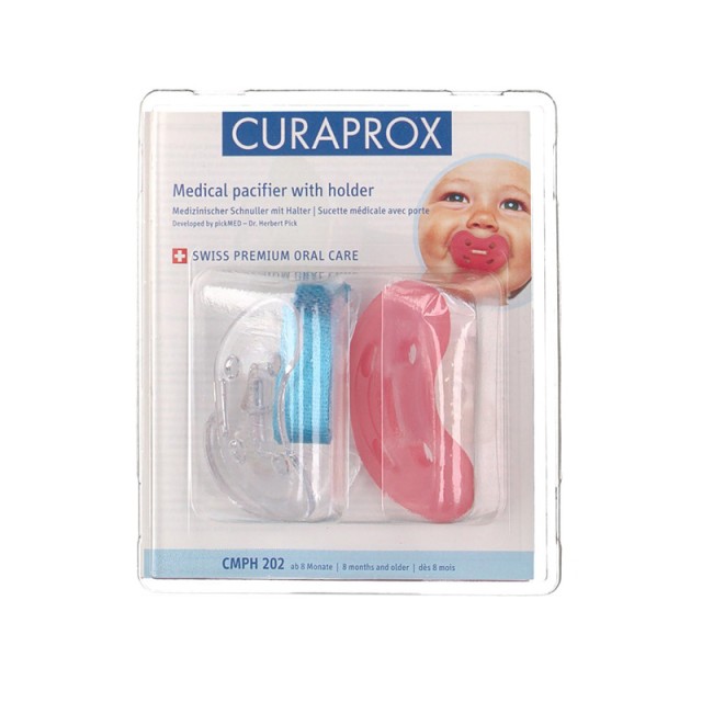 CURAPROX CMPH 202 (from 8 months - 1 pc. With clip & strap) - Pacifier
