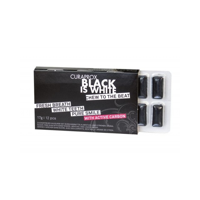 Black is White Chewing Gum (12 pieces)