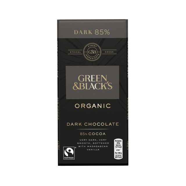 GREEN & BLACK’S dark chocolate 85% 90gr
