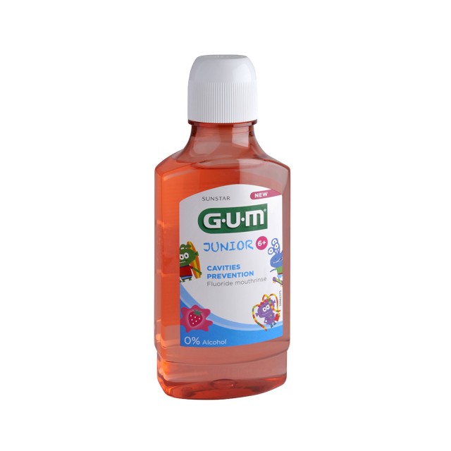 GUM Junior Mouthwash with Strawberry Flavor 6+ 300ml