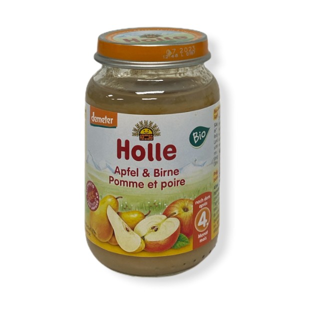 HOLLE Apple & pear from 4 months in a jar 190gr
