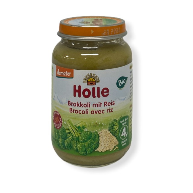 HOLLE Broccoli with paddy rice in a jar 190gr