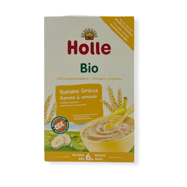 HOLLE Baby cream from banana semolina from 6 months 250gr