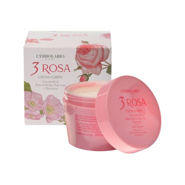 LERBOLARIO 3 Rosa Body Cream 200ml