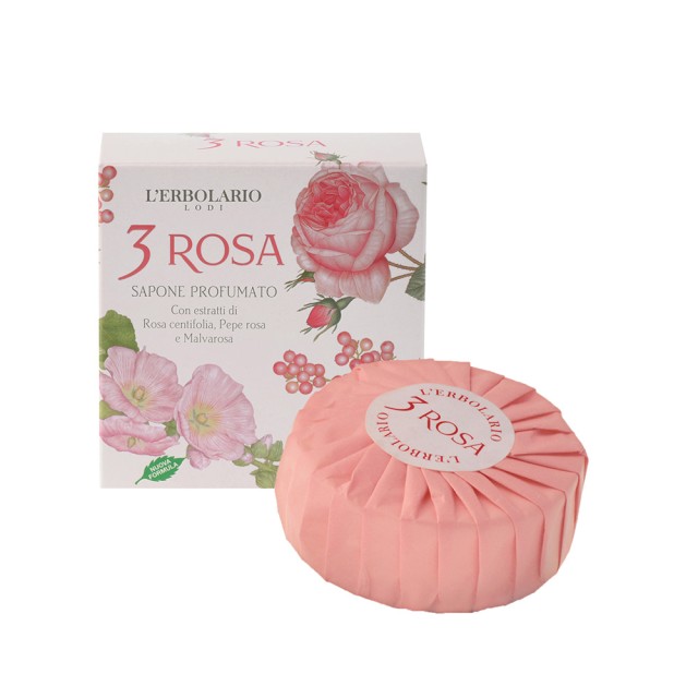 LERBOLARIO 3 Rose Scented Soap 100gr