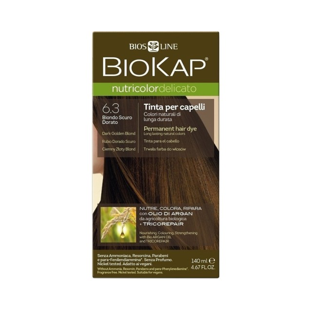 BIOKAP delicato 6.3 blonde dark gold 140ml