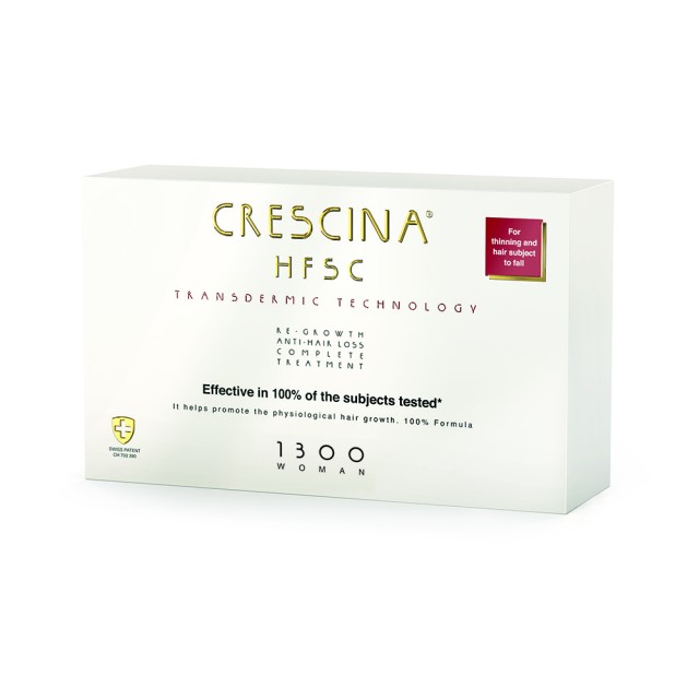 CRESCINA Transdermic HFSC 100% Complete Treatment 1300 Woman (10+10 vials)