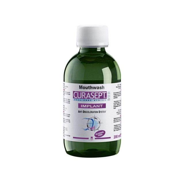 CURASEPT ADS Implant 220 (0.20% CHX with PVP-VA + HA, 200 ml) - Oral solution