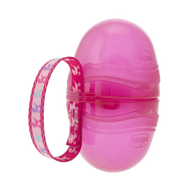 CHICCO Double Pacifier Case Pink