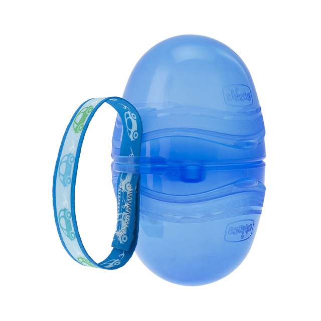 CHICCO Double Pacifier Case Blue