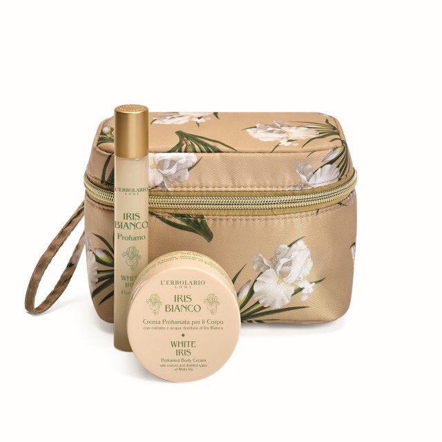 LErbolario White Iris Petal Mini Beauty Case (perfume & perfumed body cream)