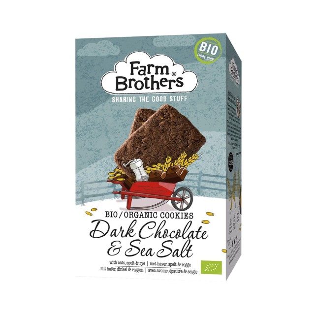 FARM BROTHERS cookies with dark chocolate & sea salt 150gr
