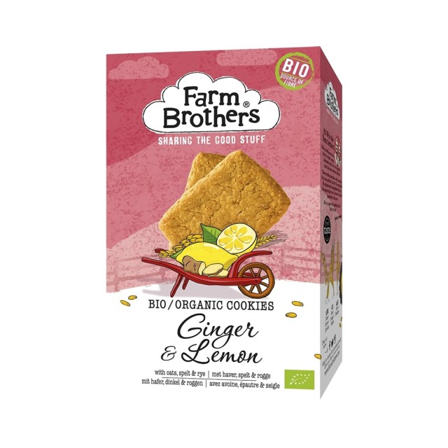 FARM BROTHERS cookies with ginger & lemon 150gr