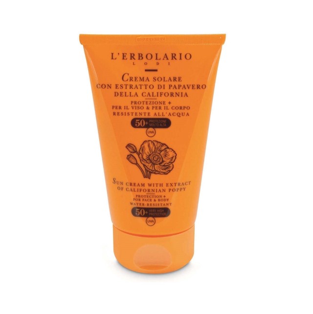 LErbolario Solare Crema Con Estratto Di Papavero SPF 50 TRAVEL SIZE 50ml