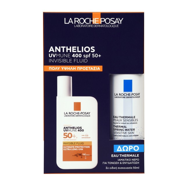 LA ROCHE POSAY Anthelios UVMUNE400 SPF50+ Invisible Fluid Scented Face Sunscreen with GIFT Thermal Water LA ROCHE POSAY 50ml