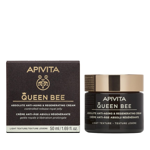APIVITA Queen Bee Absolute Anti-Aging & Regenerating Cream - Light Texture 50ml