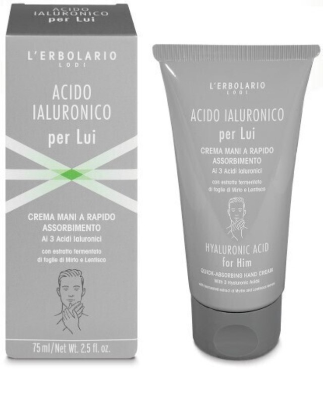 LErbolario Mens Fast-Absorbing Restorative Hand Cream 75ml