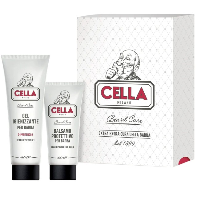 Cella Milano Beard Care Gift Set (Beard hygenic Gel, Beard Protective Balm)