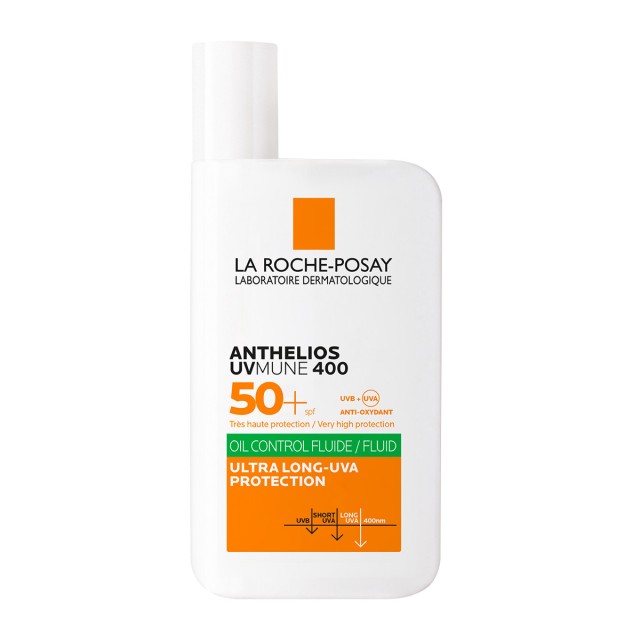 LA ROCHE POSAY Anthelios UVMUNE 400 Oil Control Fluid SPF50+ face sunscreen for oily skin 50ml