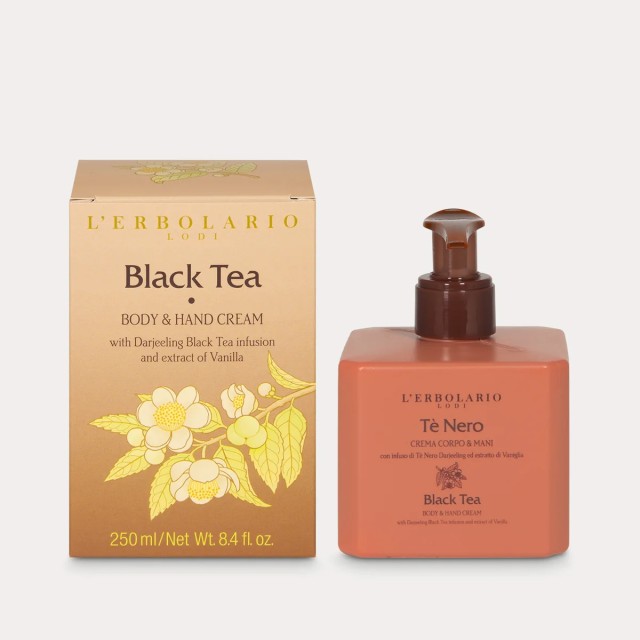LErbolario Black Tea Body & Hand Cream 200ml