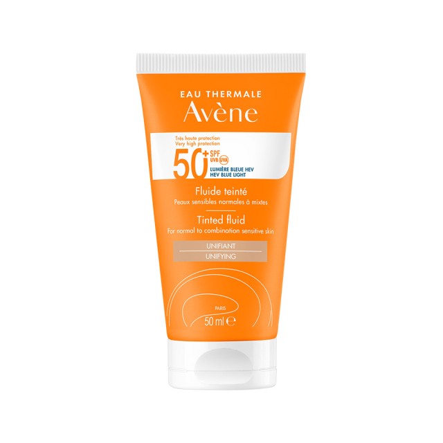 AVENE Fluide Tinted Waterproof Face Sunscreen SPF50 with Color 50ml