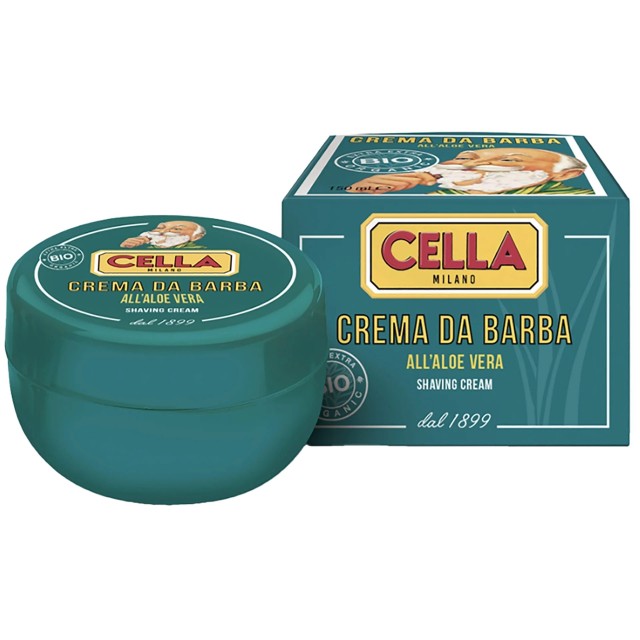 CELLA MILANO Aloe Organic Shaving Cream Bowl 150ml