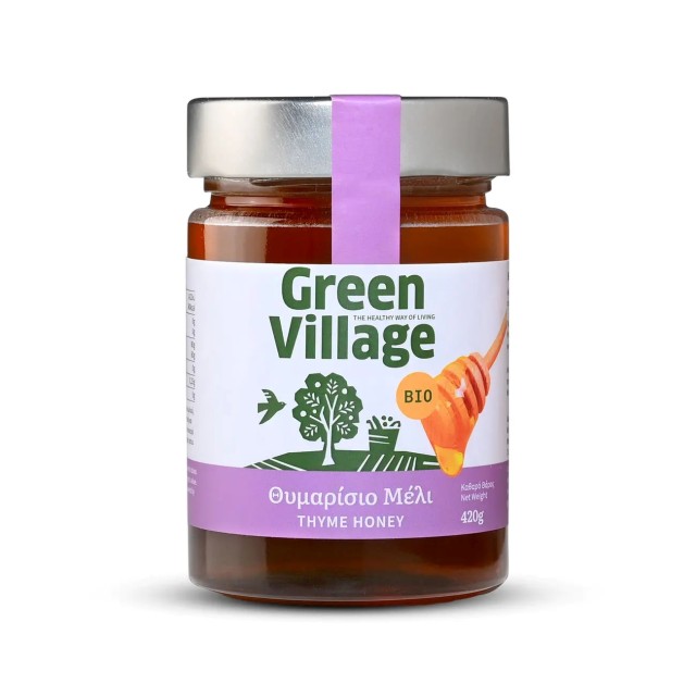 GREEN VILLAGE Greek Thyme Honey 450gr