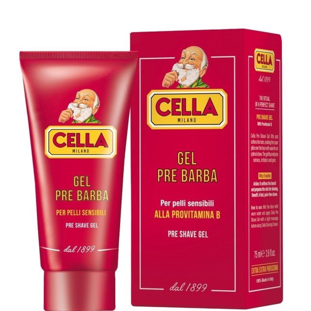 Cella Milano Pre Shave Gel 75ml(2.6 floz.)