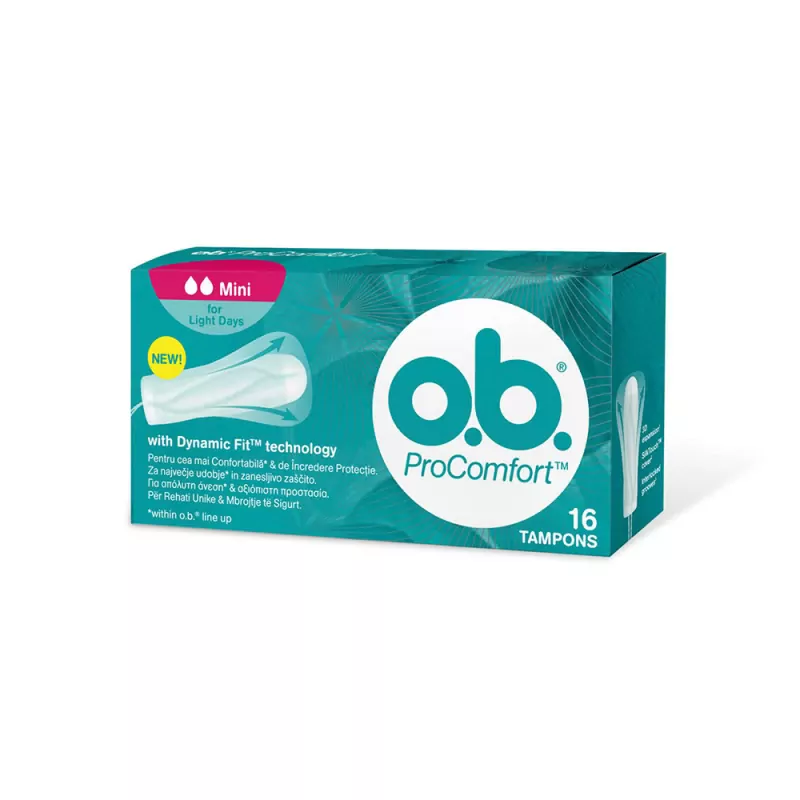 OB Pro Comfort Mini 16P - Tampon For Small Flow 16Pcs  SolidBlanc. Find  your favorite products at the best prices