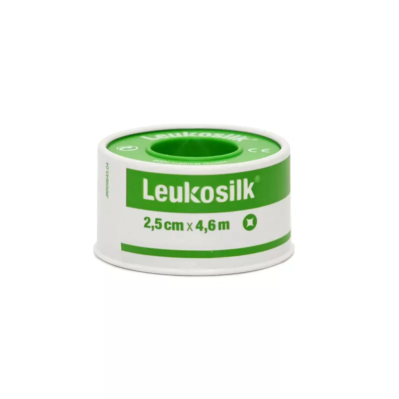 LEUKOSILK Silk bandage - 4.6 m x 2.5 cm