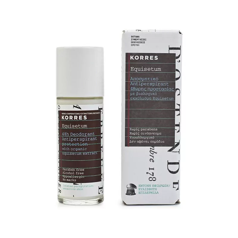 KORRES Equisetum Deodorant 48 hours Protection aroma 30ml | SolidBlanc. Find your favorite products at best prices