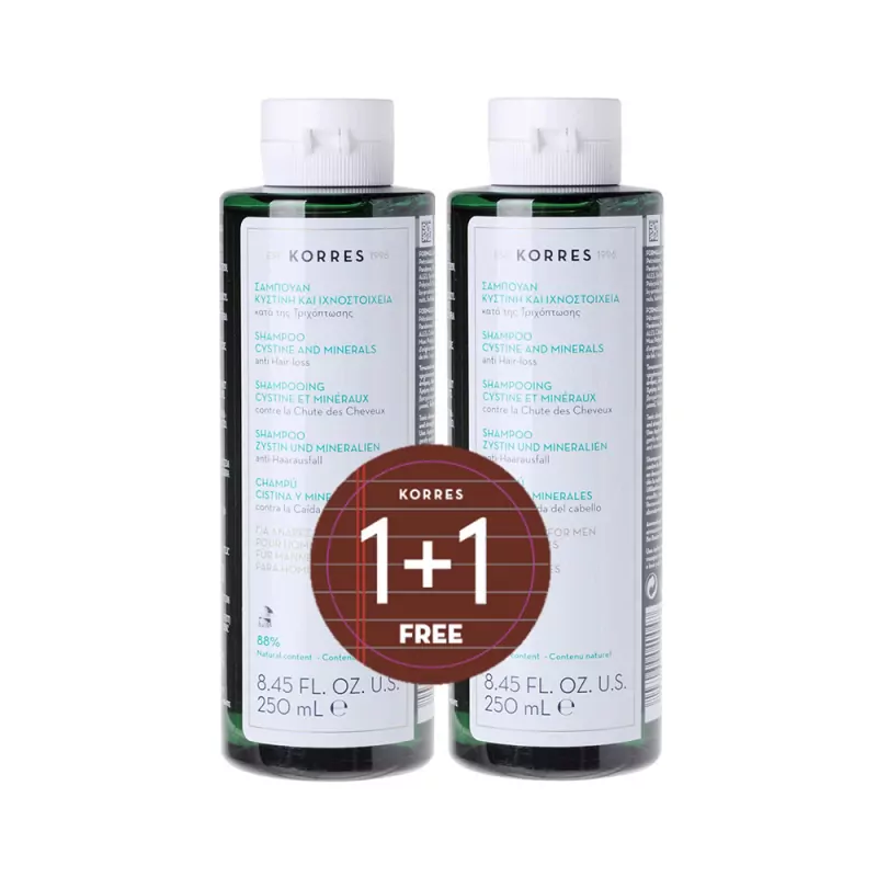 KORRES KYSTINI ELEMENTS Anti-Hair Loss Shampoo 1 + 1 SolidBlanc. Find your favorite products at best prices